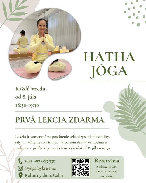 pozvanie na cvičenie Jogy