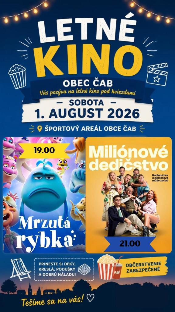 pozvánka na Letné kino
