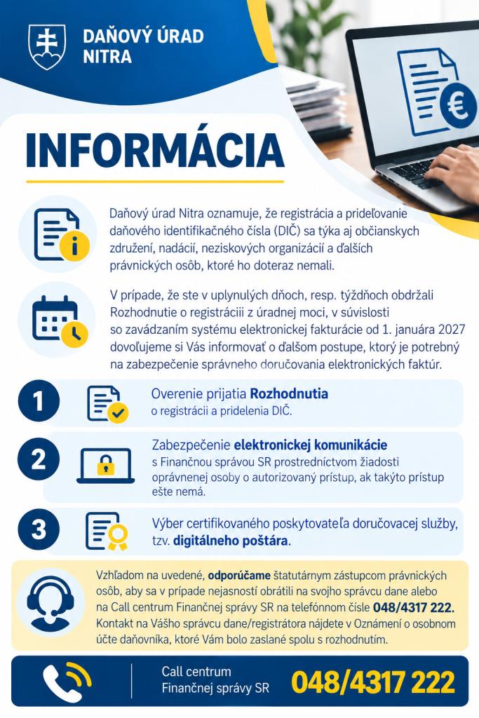 oznámenie DÚ